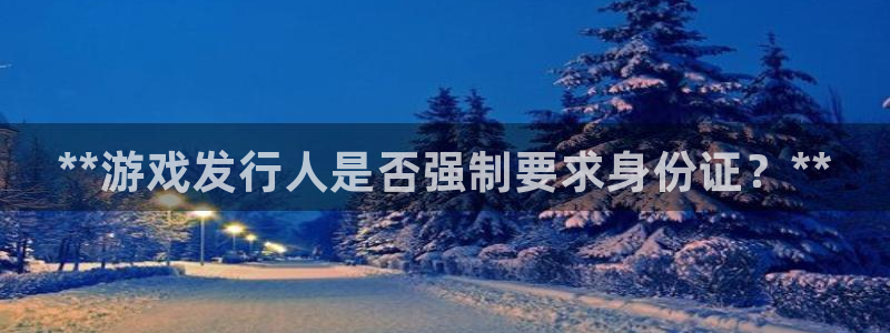 新宝gg创造奇迹登录首页：**游戏发行人是否强制要求身份证？**